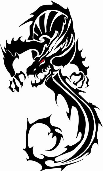 363x600 Chinese Dragon Free Vector