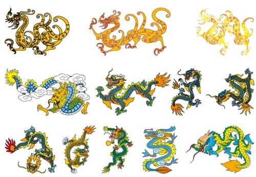 500x345 Chinese Dragon Vector Free Download