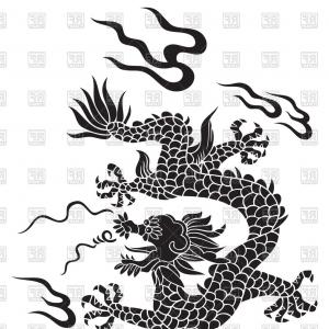 300x300 Traditional Chinese Dragon Vector Clipart Studiogrfx