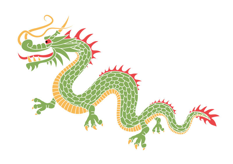 800x566 Chinese Dragon Vector