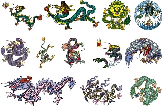 550x361 Chinese Dragon Vector Art Free Vector Download
