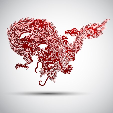 450x450 Illustration Of Traditional Chinese Dragonvector Illustration