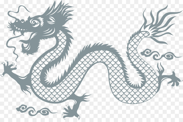 600x400 China Chinese Dragon Wall Decal Sticker
