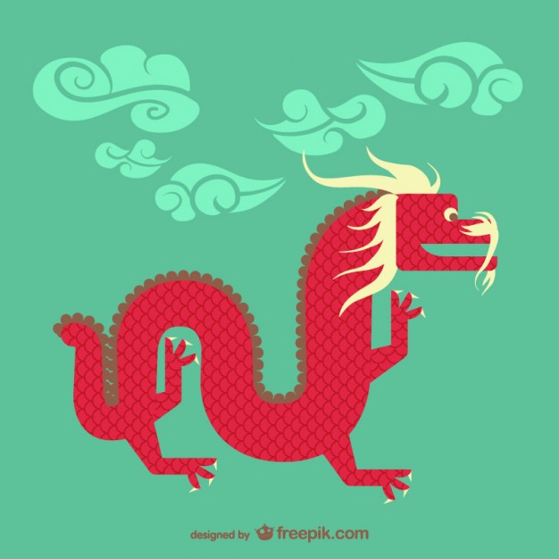 626x626 Chinese Dragon Free Vector