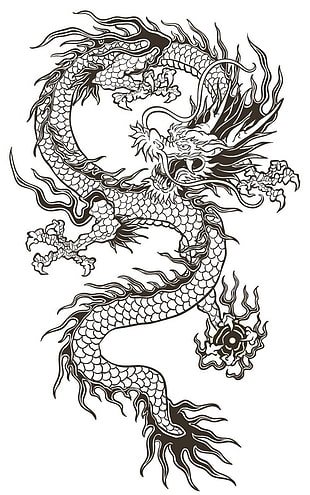 Chinese Dragon Vector Free at Vectorified.com | Collection of Chinese ...