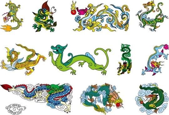 Chinese Dragon Vector Art Free Vector Download 540x368 Chinese Dragon Vector Art Free Vector Download
