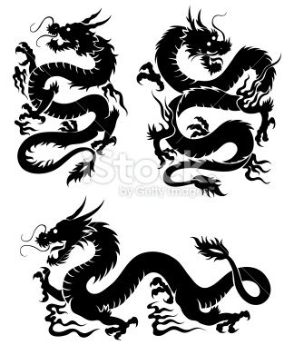 Dragons Vector Illustrations Dragon Stencil Designs 324x380 Dragons Vector Illustrations Dragon Stencil Designs