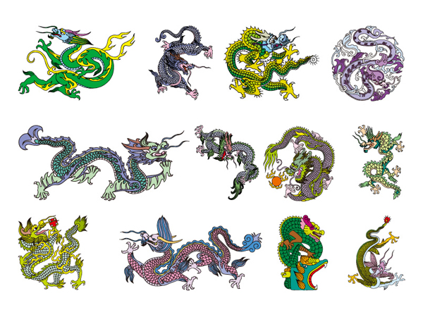 Chinese Classical Dragon Vector Material Of The Eight Download 600x450 Chinese Classical Dragon Vector Material Of The Eight Download