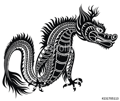 Chinese Dragonvector Illustration Stock Image And Royalty Free 500x422 Chinese Dragonvector Illustration Stock Image And Royalty Free