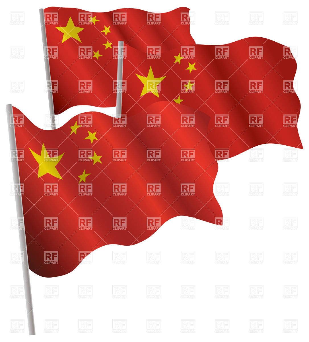 1086x1200 Chinese National Wavy Flag Vector Image Of Signs, Symbols, Maps