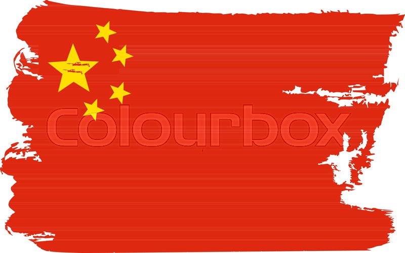 800x499 China Flag Painted