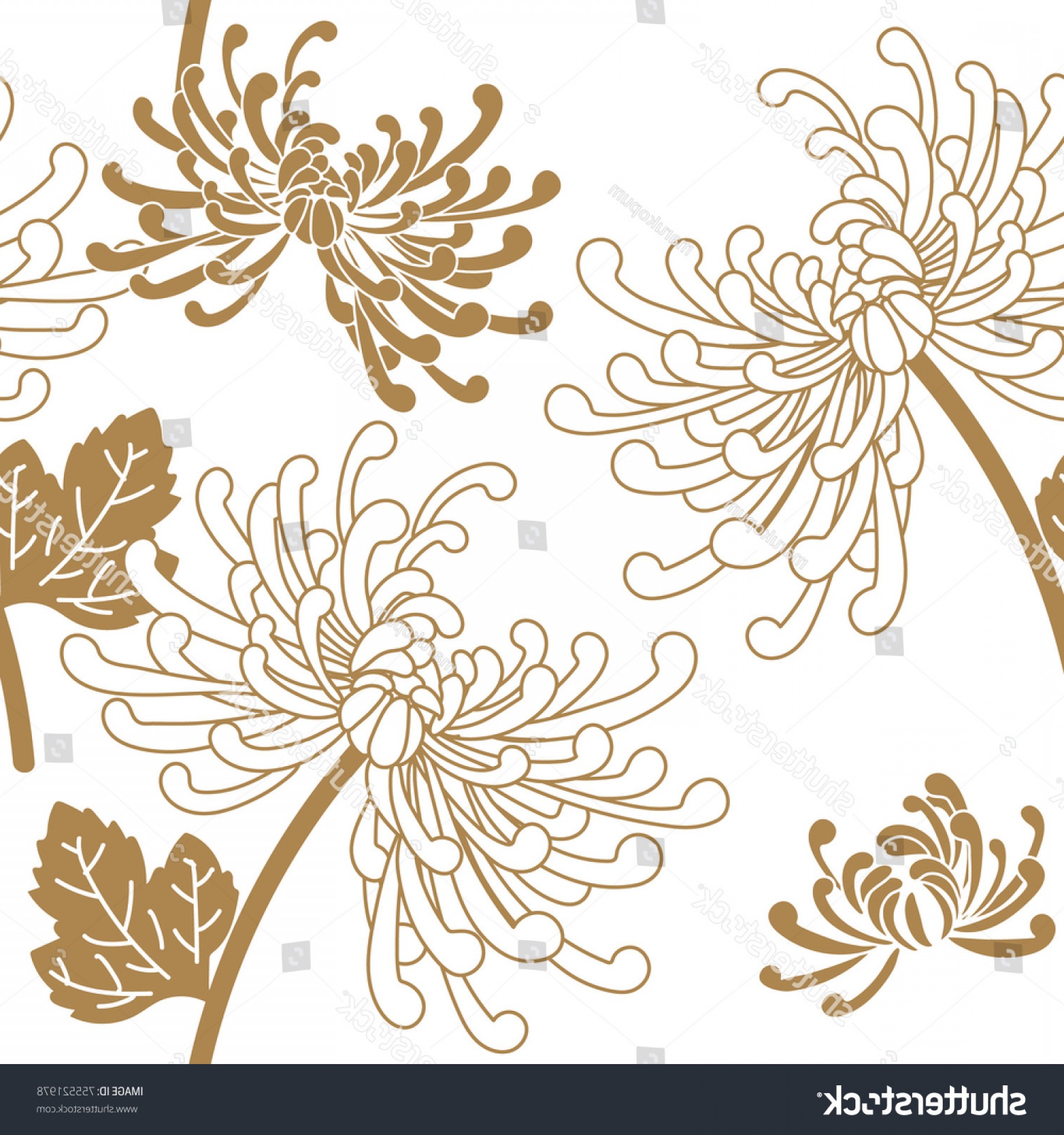 1800x1920 Chinese Flower Pattern Seamless Vector Gold Geekchicpro