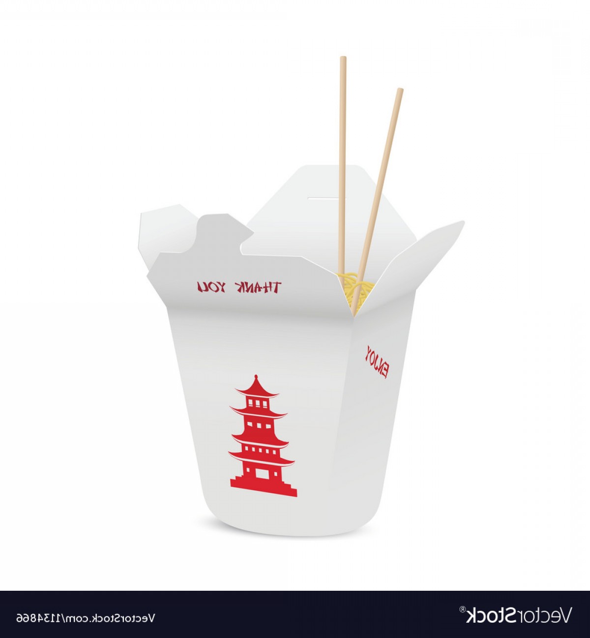 1200x1296 Chinese Restaurant Opened Take Out Box Vector Soidergi