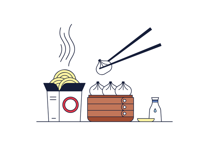 Chinese Food Free Vector Art 700x490 Chinese Food Free Vector Art