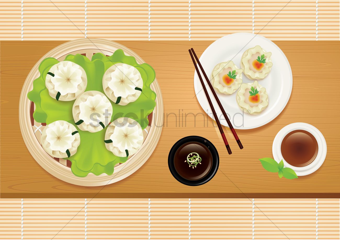 Chinese Food Vector Image 1300x919 Chinese Food Vector Image