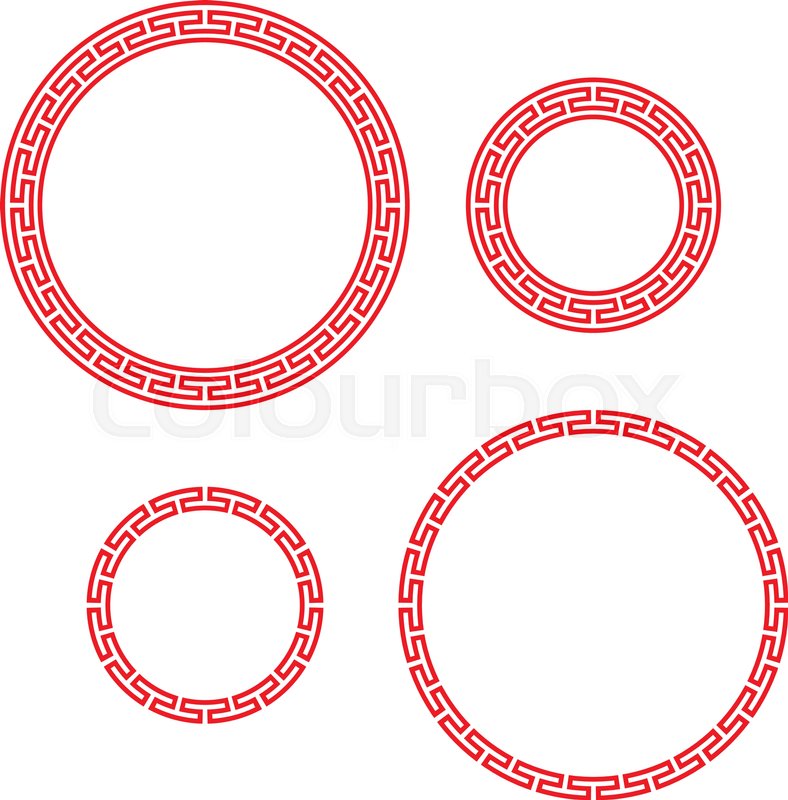Classic Chinese Red Round Window And Stock Vector Colourbox 788x800 Classic Chinese Red Round Window And Stock Vector Colourbox