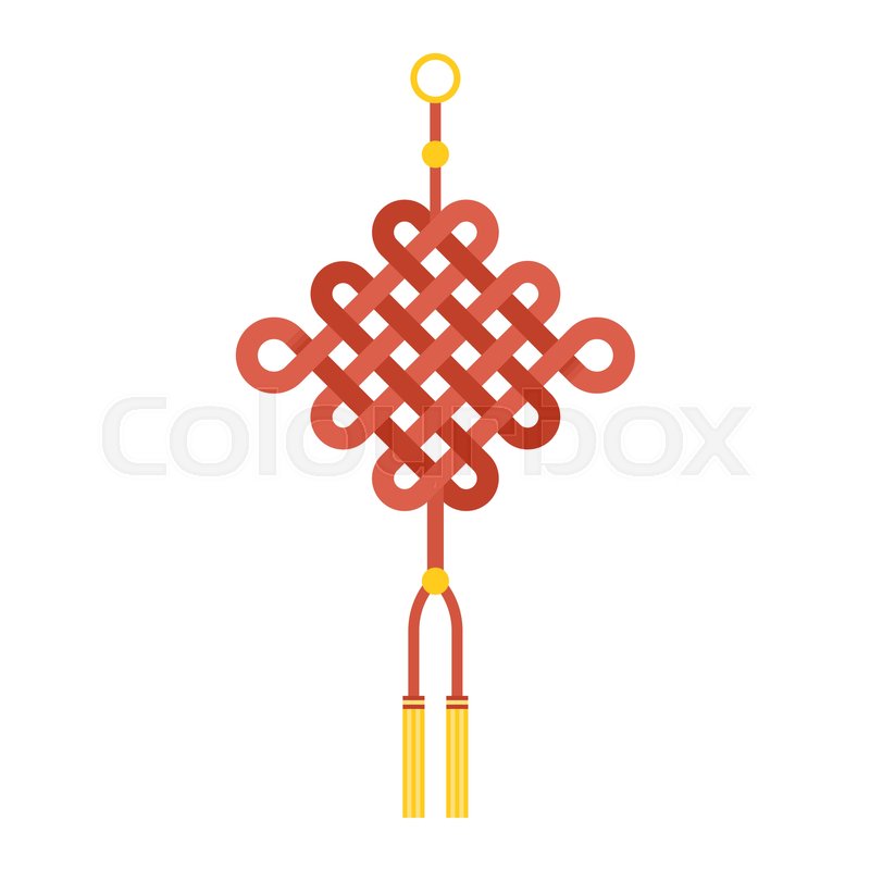 800x800 Chinese Knot With Tassel Using In Stock Vector Colourbox