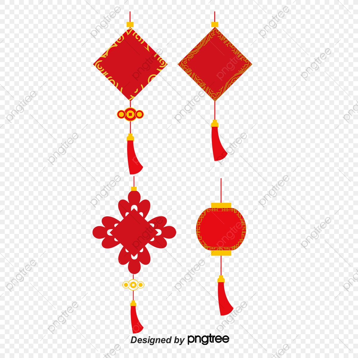 1200x1200 Red Chinese Knot Vector Elements, Vector, Red, Red Vector Png