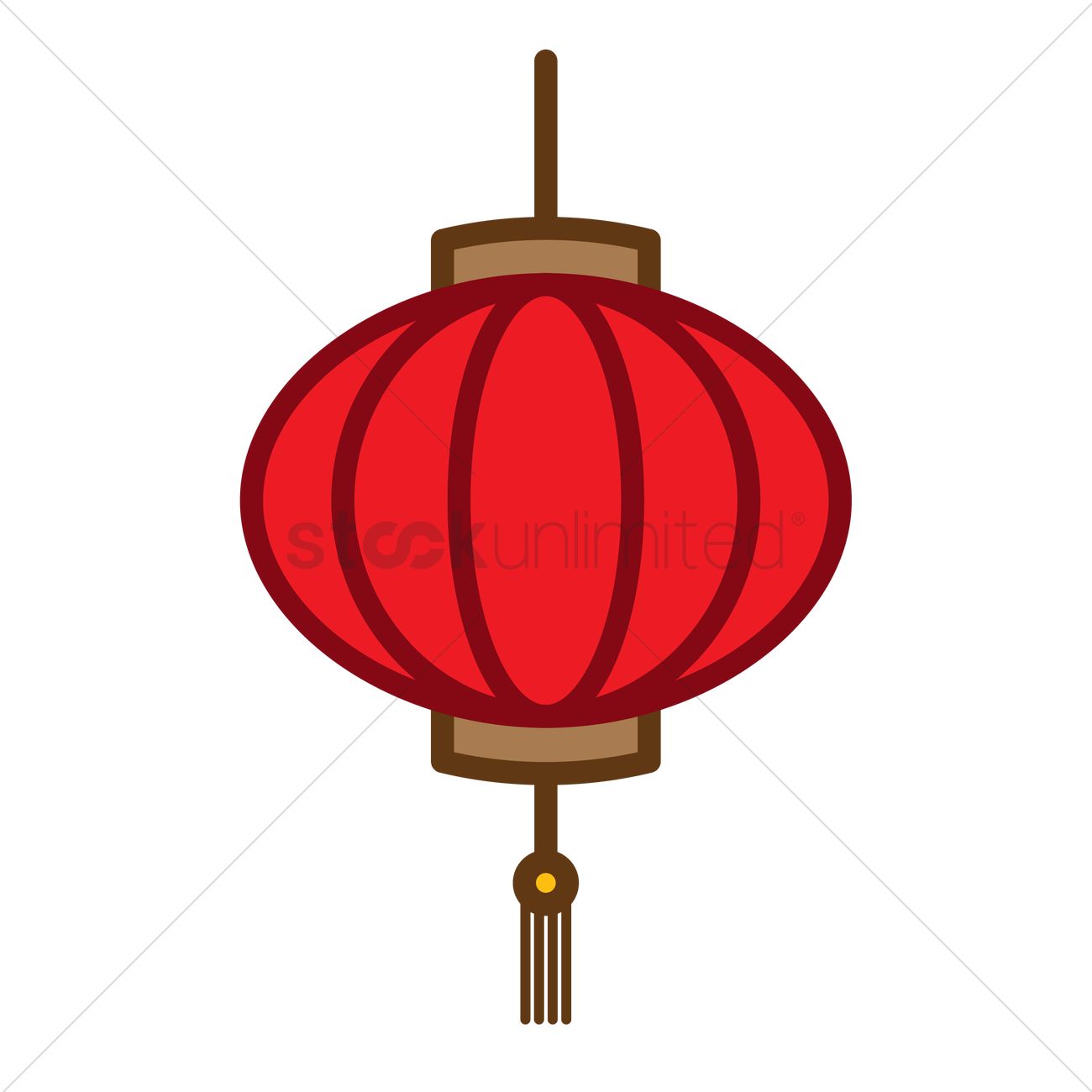 1300x1300 Chinese Lantern Vector Image