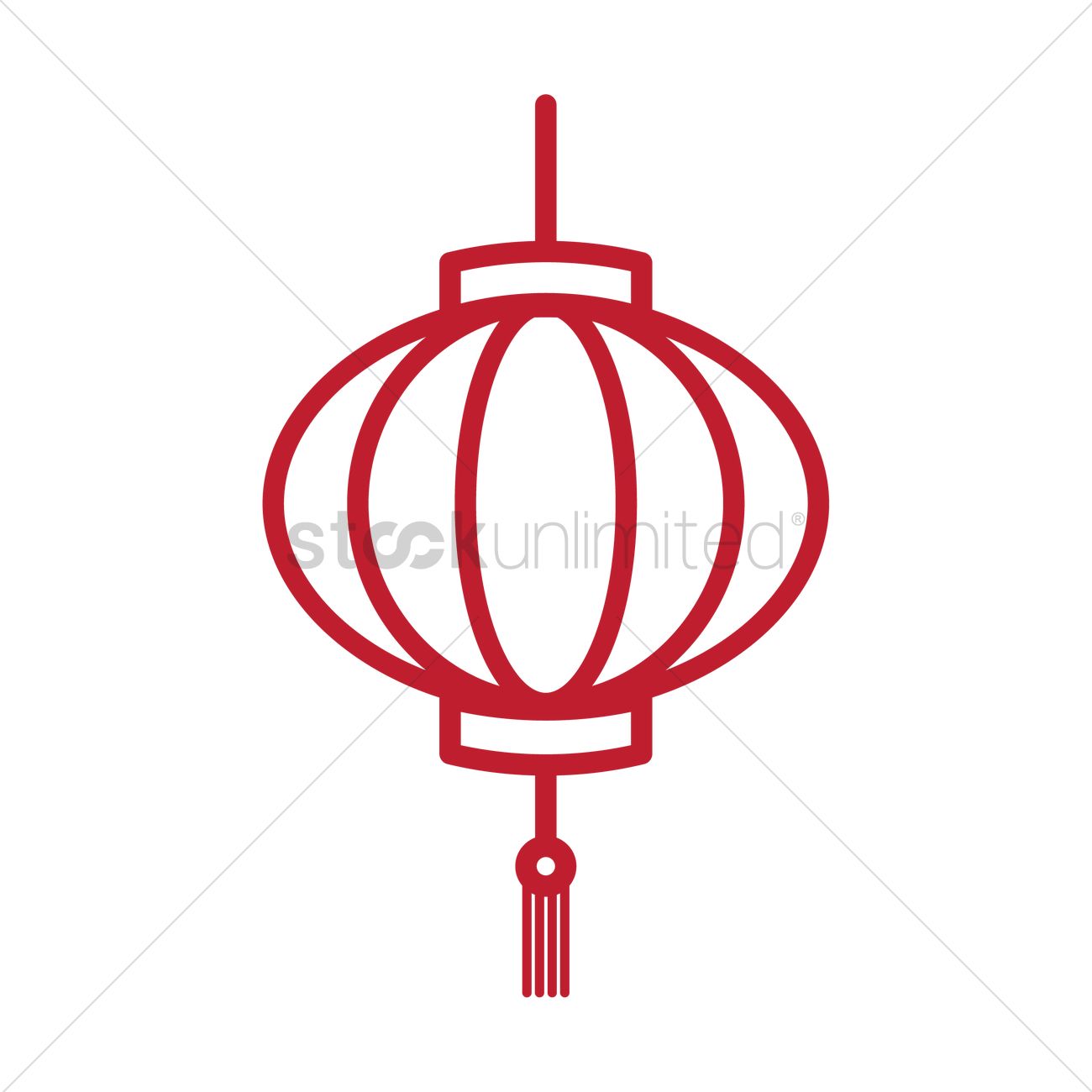 1300x1300 Chinese Lantern Vector Image