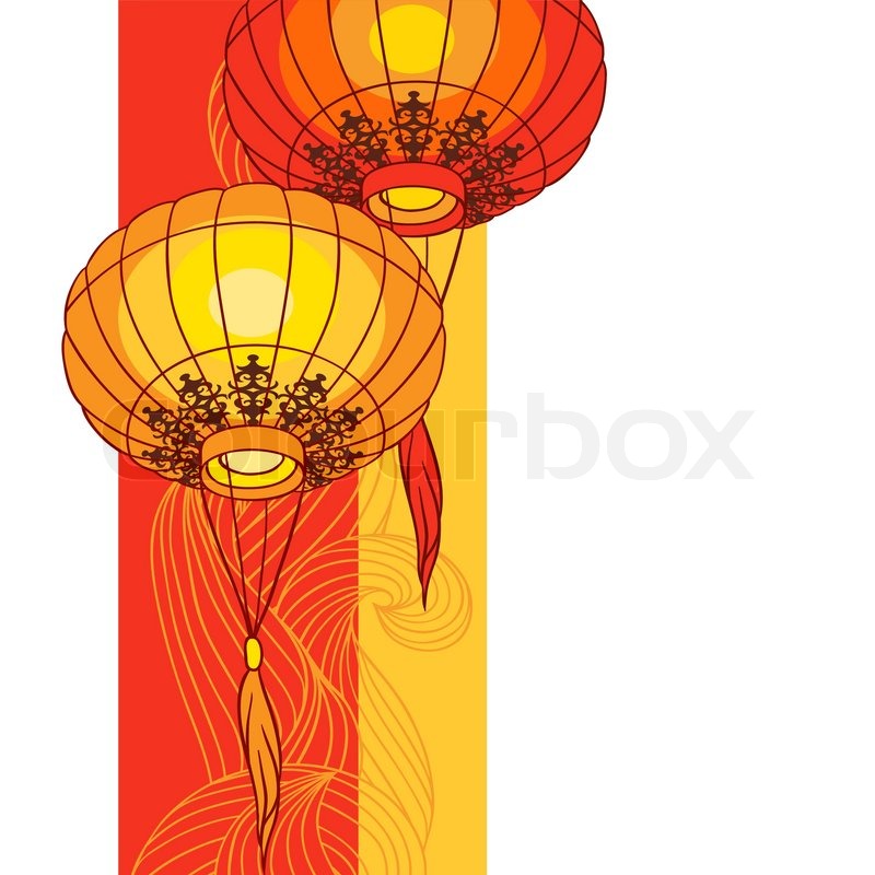 800x800 Fairy Lights Big Traditional Chinese Stock Vector Colourbox