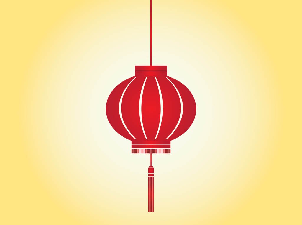 1024x765 Red Chinese Lantern Vector Art Graphics