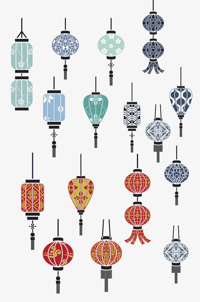 650x979 Vector Chinese Lanterns, Chinese Style, Chinese Lanterns, Festival