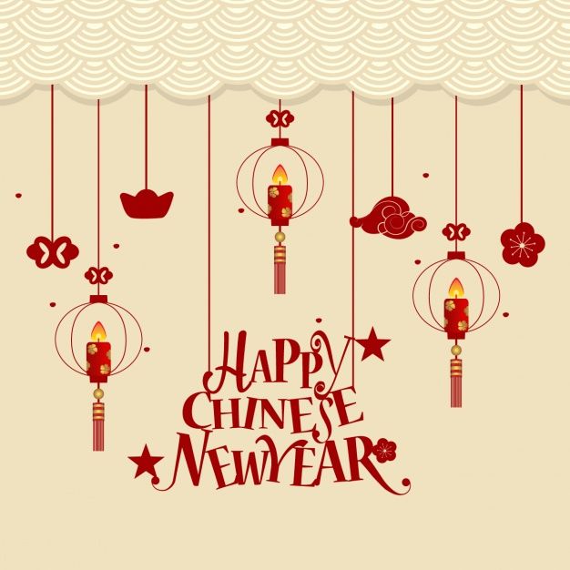 626x626 Chinese New Year Background Free Vector Chinese New