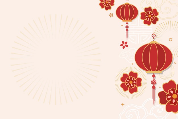 626x417 Chinese New Year Mockup Illustration Vector Free Download