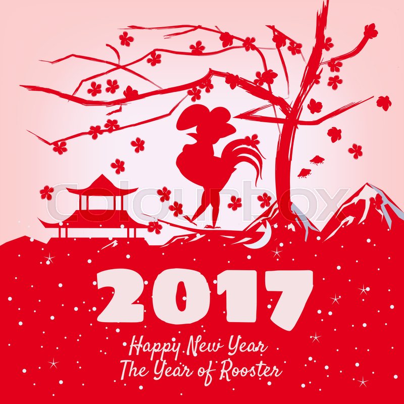 800x800 Chinese New Year, Rooster, Background Stock Vector Colourbox