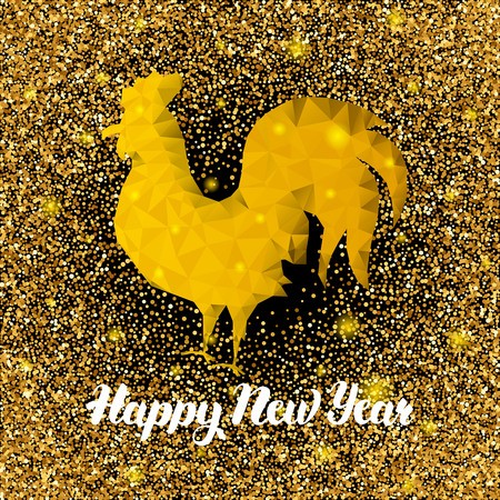 450x450 Polygonal Chinese New Year Rooster Vector Illustration Of Winter