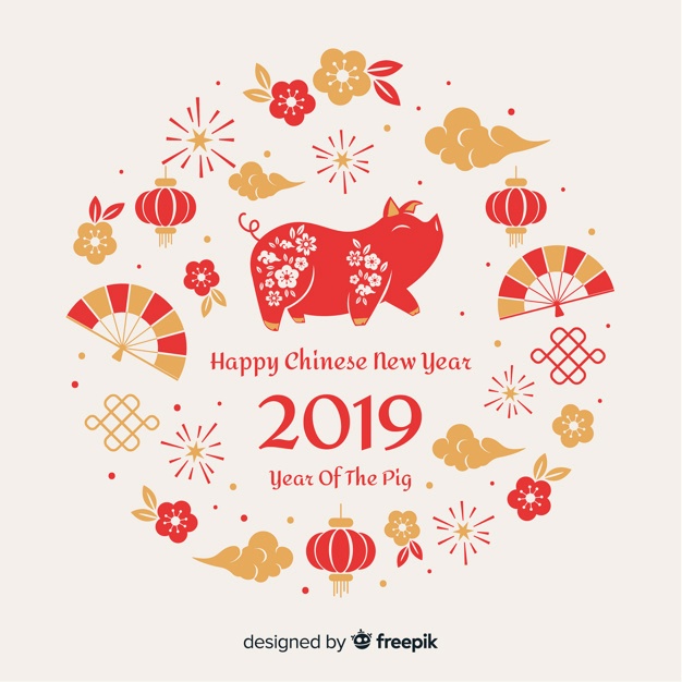 626x626 Chinese New Year Mockup Illustration Vector Free Download
