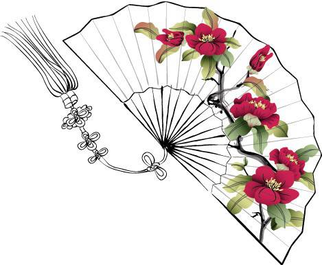 469x386 Folding Fan Of Vector Traditional Chinese Painting Art Vector