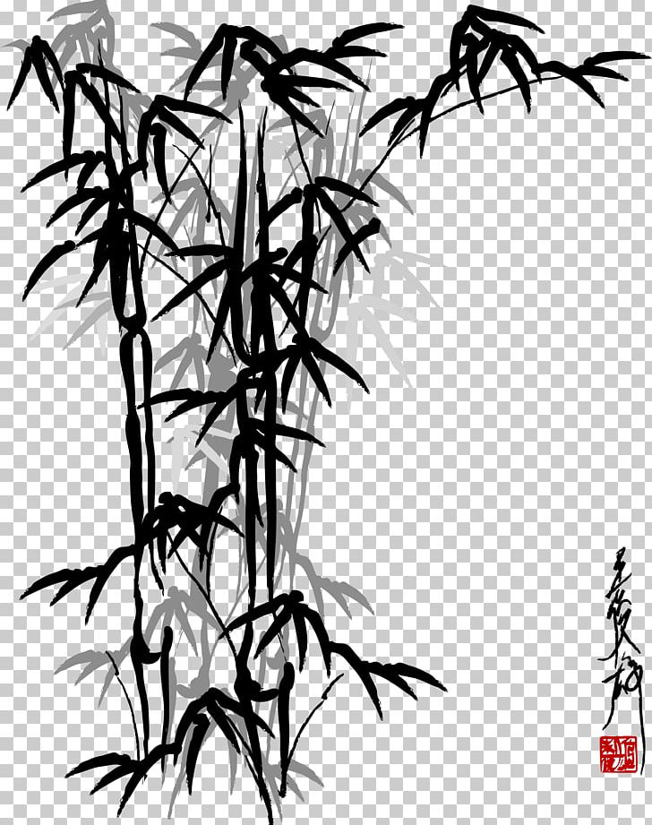 728x921 Bamboo Painting Drawing Chinese Painting Png, Clipart, Branch
