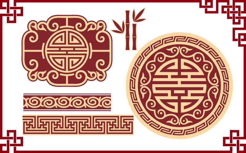 799x498 Chinese Classical Pattern Free Vector Graphic Download
