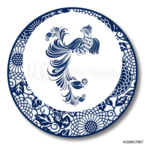 Chinese Traditional Blue And White Porcelain, Phoenix 500x500 Chinese Traditional Blue And White Porcelain, Phoenix