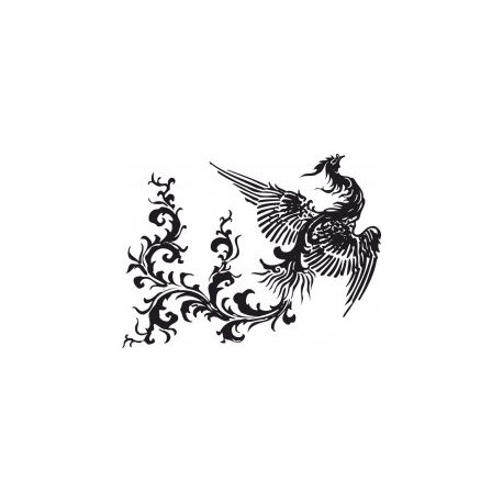 Flying Chinese Phoenix Free Vector 458x458 Flying Chinese Phoenix Free Vector