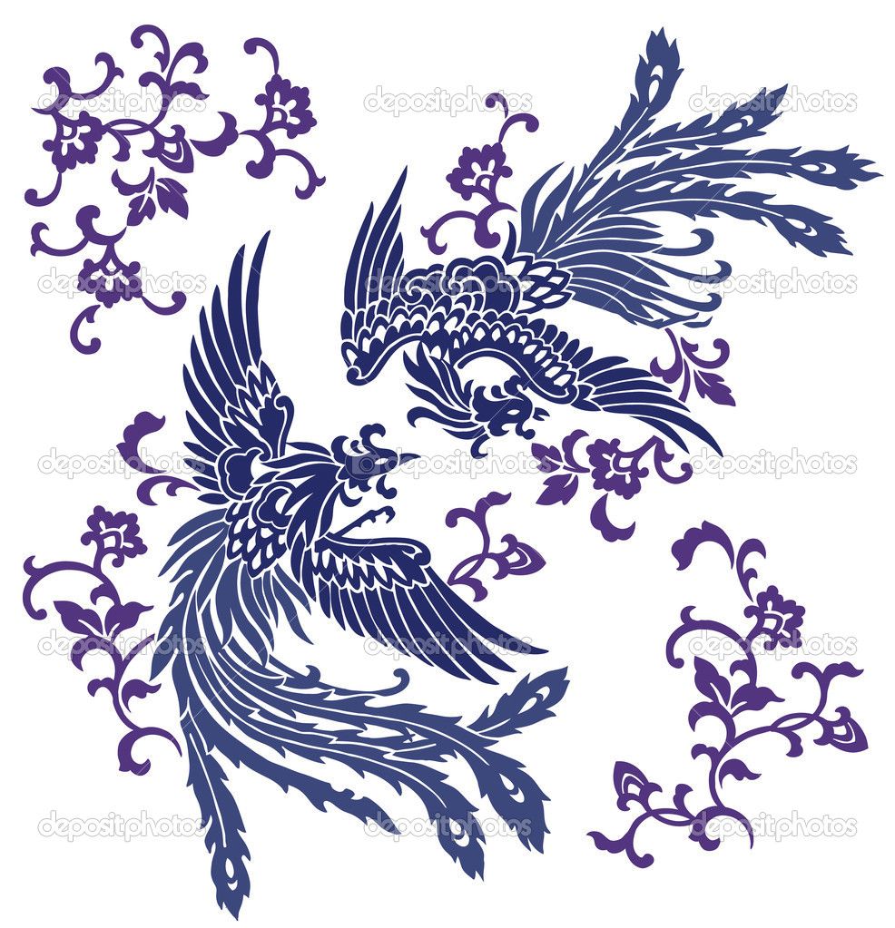 Chinese Phoenix Line Drawing 986x1023 Chinese Phoenix Line Drawing