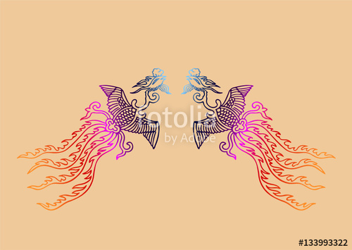Ancient Chinese Phoenix Pattern Stock Image And Royalty Free 500x355 Ancient Chinese Phoenix Pattern Stock Image And Royalty Free
