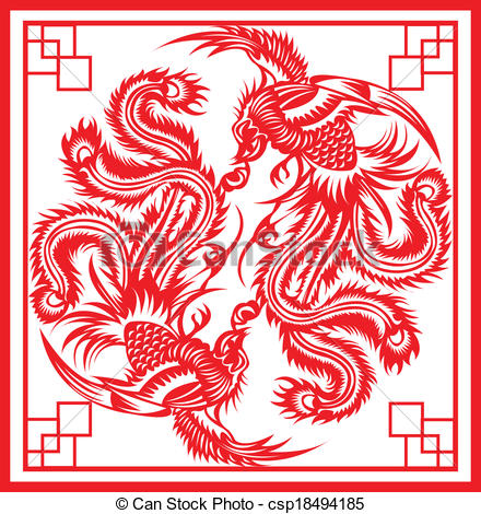 Chinese Phoenix Vector At Vectorified.com 