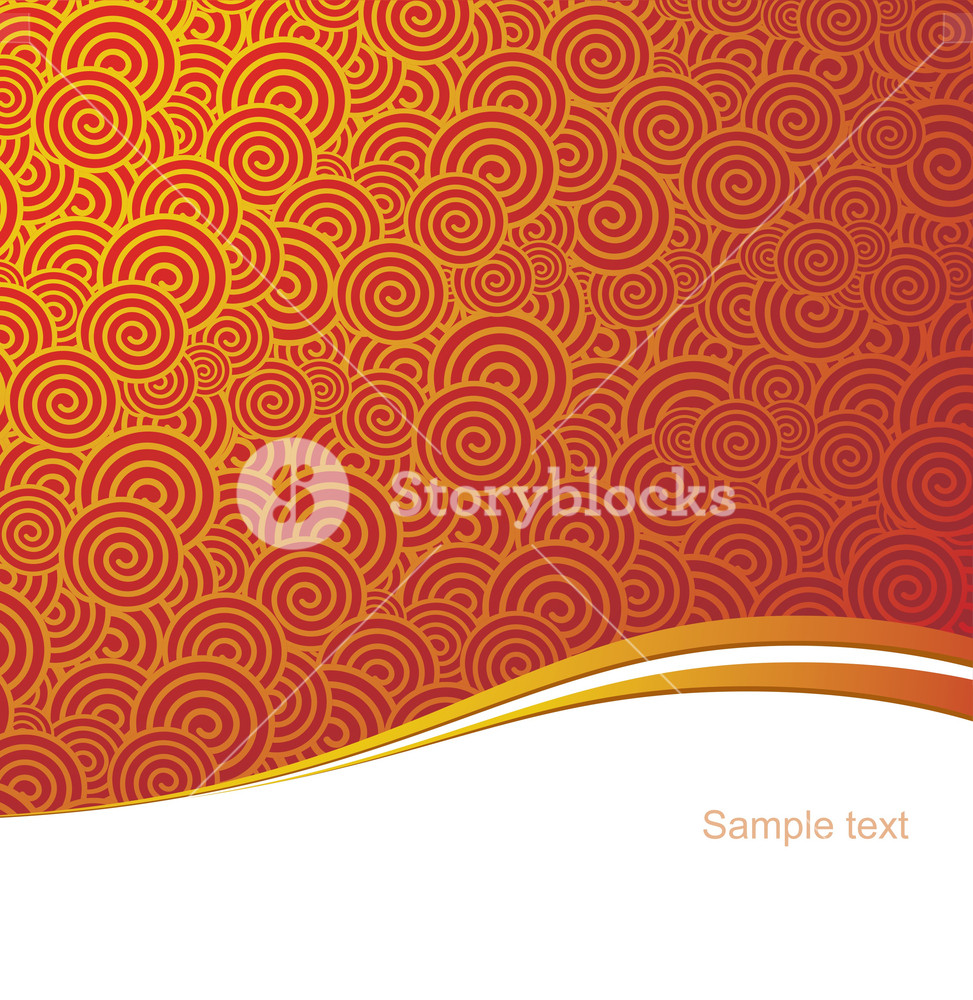 973x1000 Red And Gold China Style Vector Background Royalty Free Stock