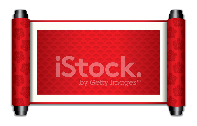 685x439 Chinese Scroll Stock Vector