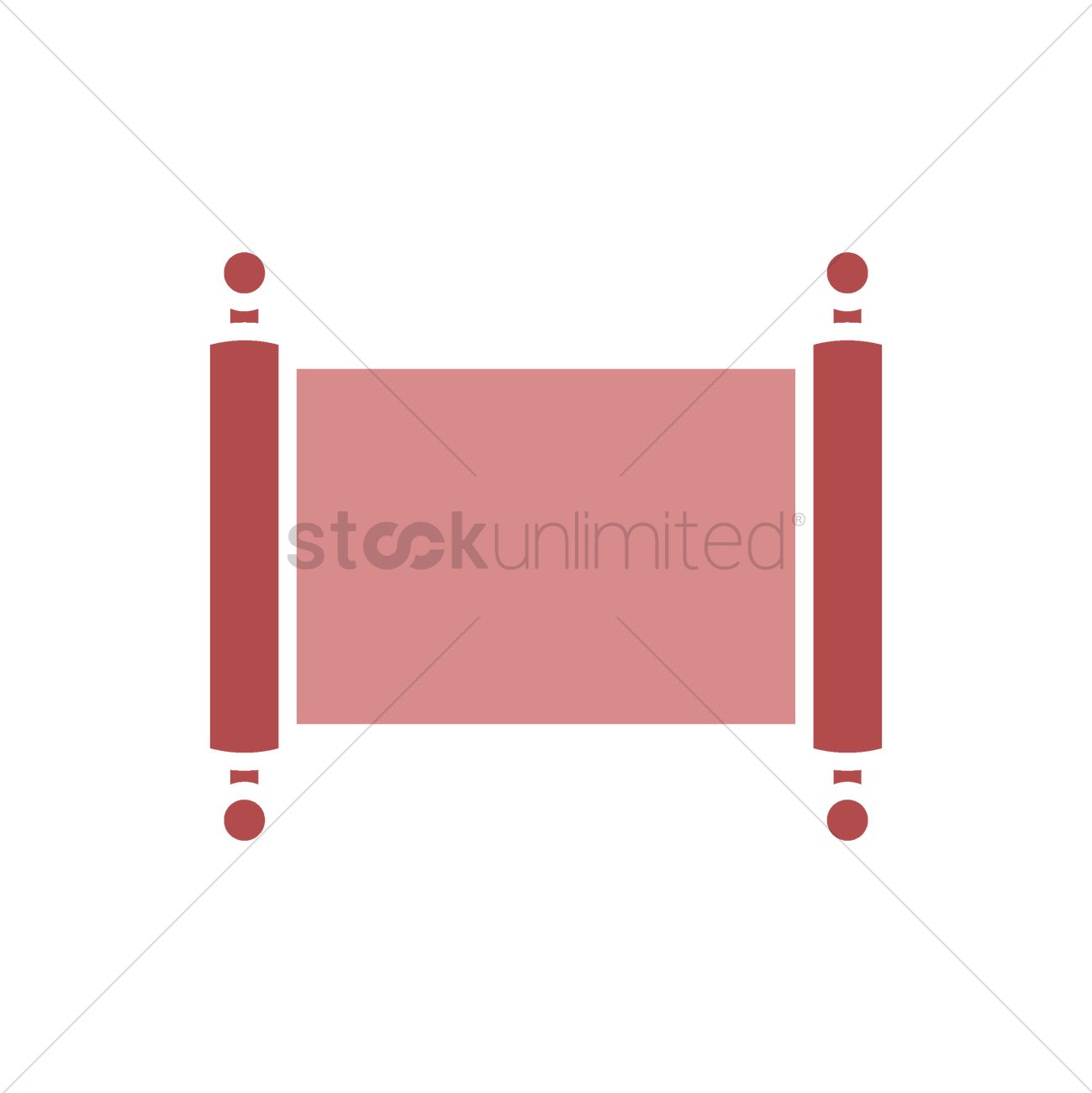 1299x1300 Empty Chinese Scroll Vector Image