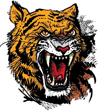 324x368 Chinese Art Tiger Vector Free Vector Download