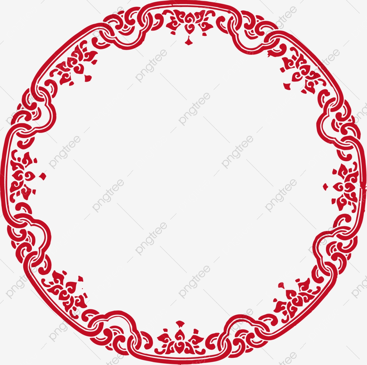 1200x1195 Chinese Wind Vector Circular Border, Frame, Round, Chinese Style