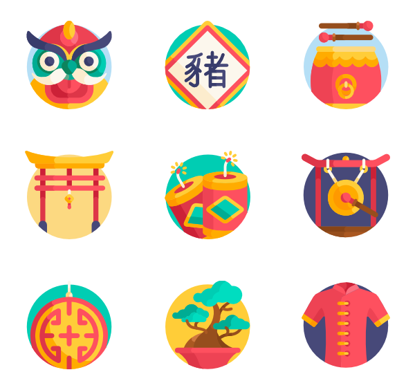 600x564 Chinese New Year Icons