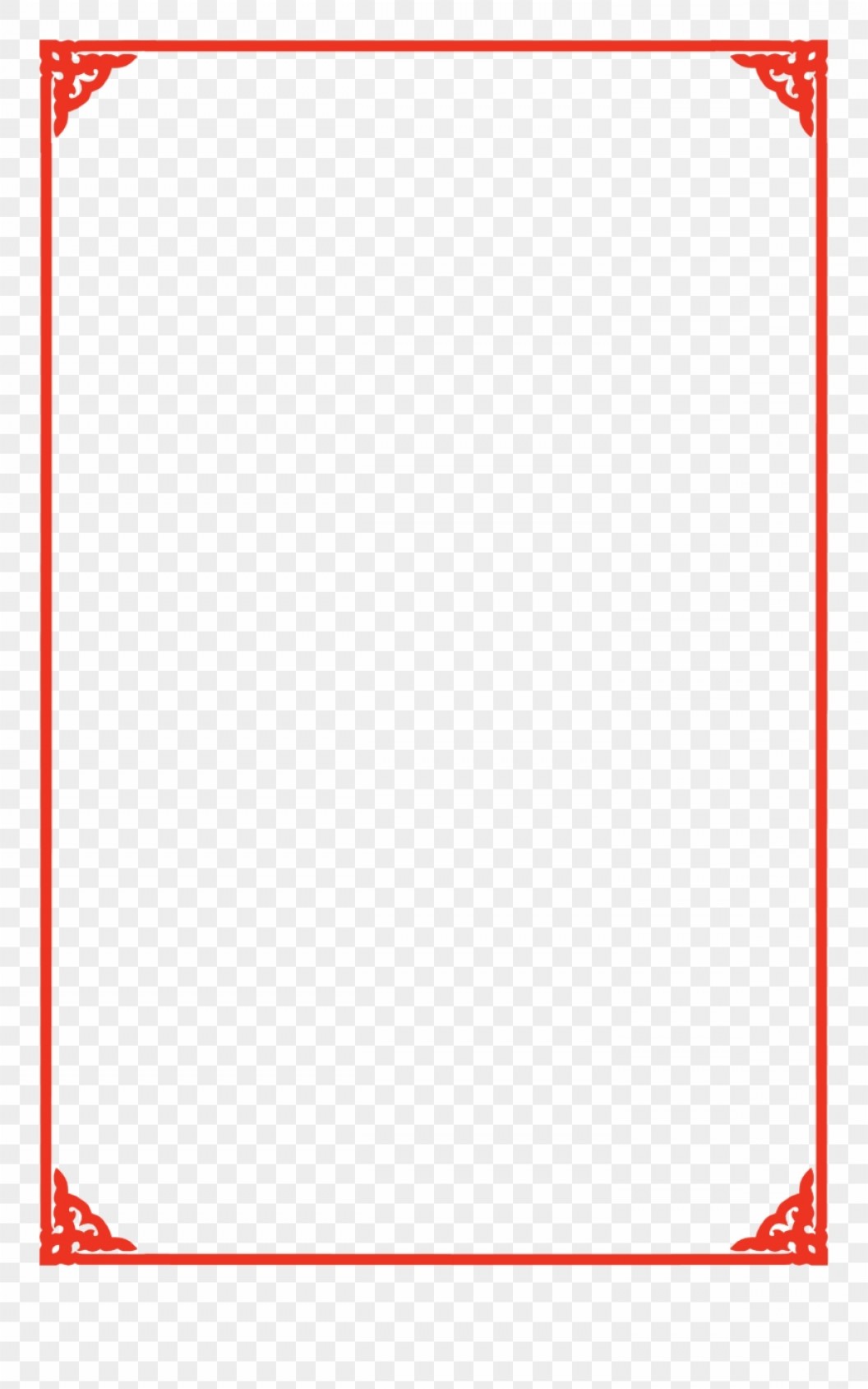 1056x1689 Xjttjclip Art Transparent Chinese Vector Border Red Border Lamaison