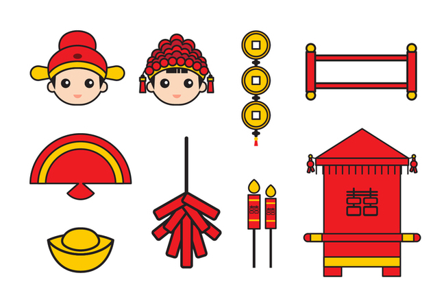 Chinese Wedding Vector at Vectorified.com | Collection of Chinese ...