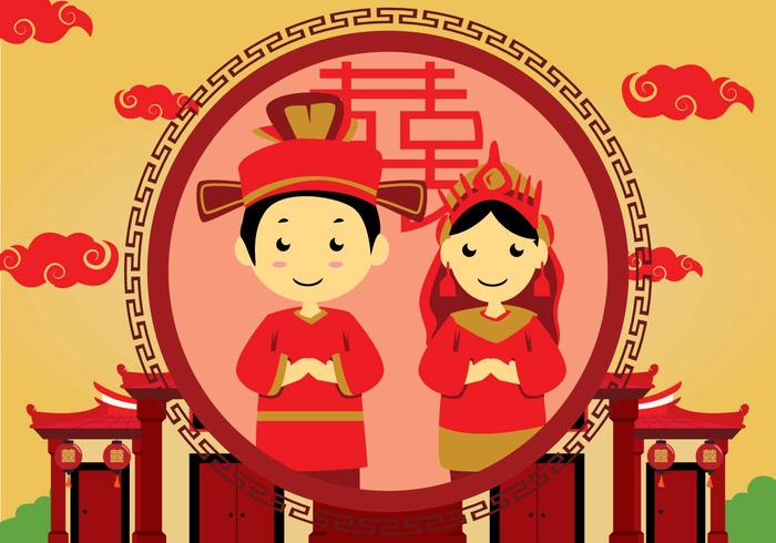 Chinese Wedding Free Vector Art 700x490 Chinese Wedding Free Vector Art