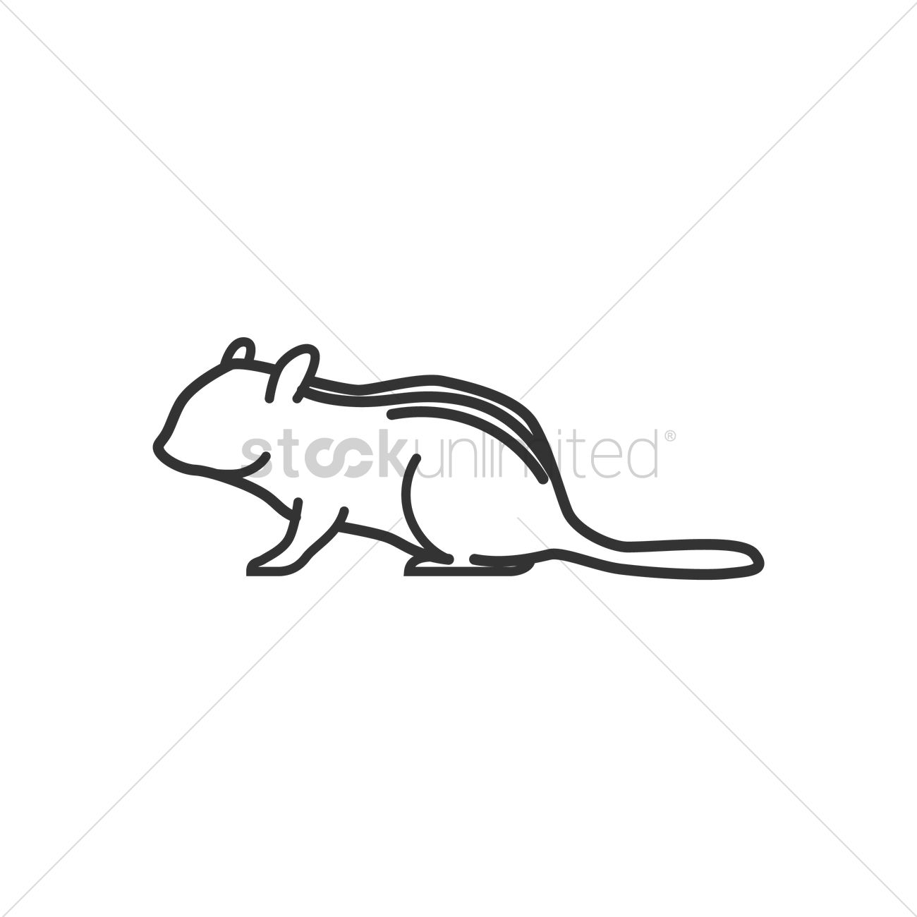 1300x1300 Chipmunk Vector Image